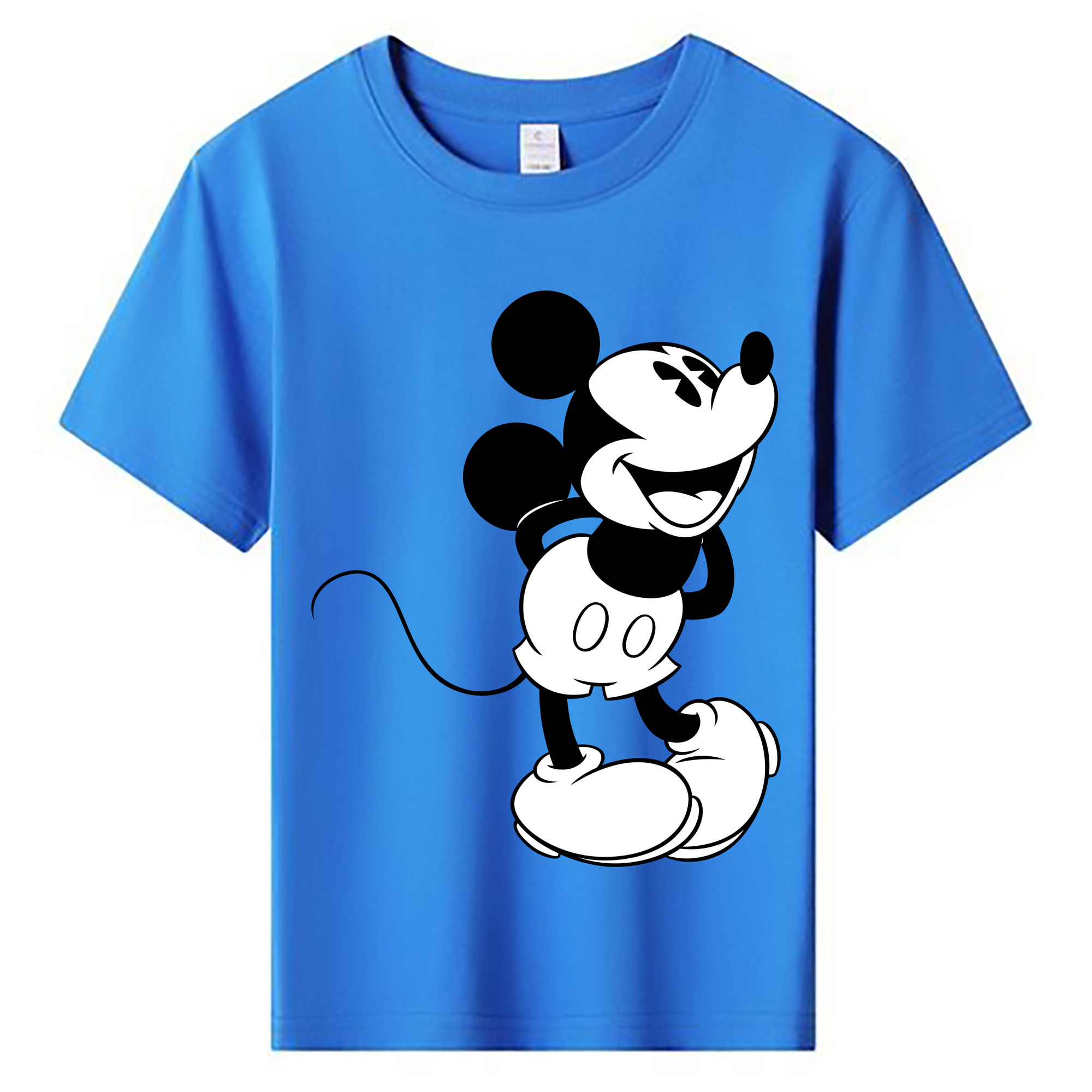 ミッキーマウス Mickey Mouse 綿100％キッズTシャツ（フロントプリント）